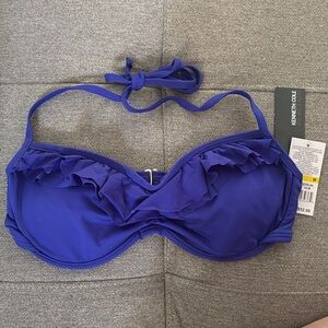 Kenneth Cole Purple Ruffle Bikini Top - Size M​